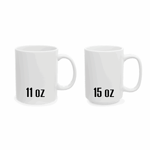 White Coffee Mug – Your artistic mandala will look great, printed on both sides - Image 2