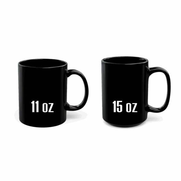 Black Coffee Mug – Your unique mandala, beautifully printed on both sides - Image 2