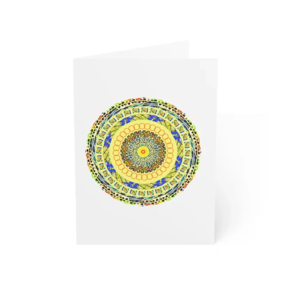 Custom Mandala Greeting Cards (5"x7" Vertical) – Your Art, Your Message, Uniquely Yours - Image 4