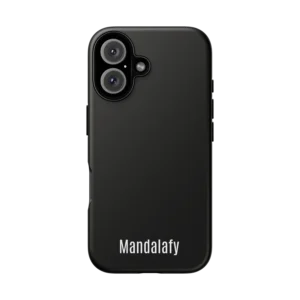 Black iPhone 16 Tough Case – Protect Your Phone with Your Personal Art