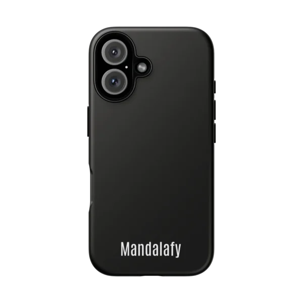 Black iPhone 16 Tough Case – Protect Your Phone with Your Personal Art