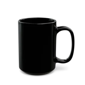 Black Coffee Mug – Your unique mandala, beautifully printed on both sides