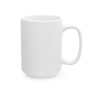White Coffee Mug – Your artistic mandala will look great, printed on both sides