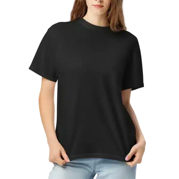 Black T-shirt (Adult Unisex, Relaxed Fit)