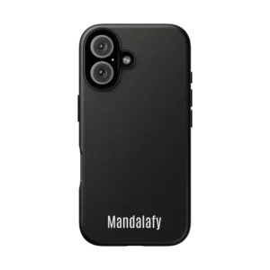 Black iPhone 16 Tough Case