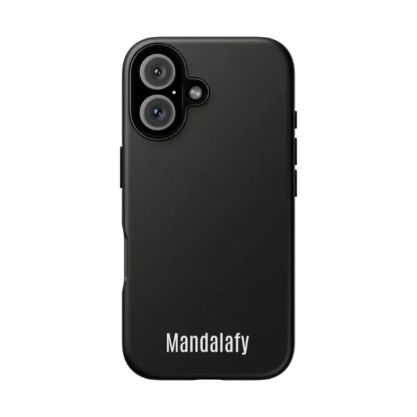 Black iPhone 16 Tough Case