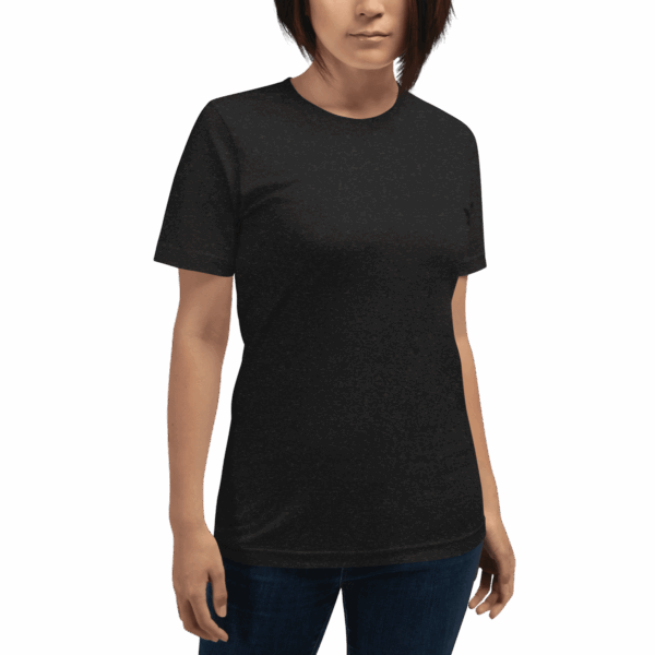 Black T-shirt, Custom Text (Adult Unisex, Modern Fit)