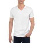 White V-Neck T-shirt (Adult Unisex)
