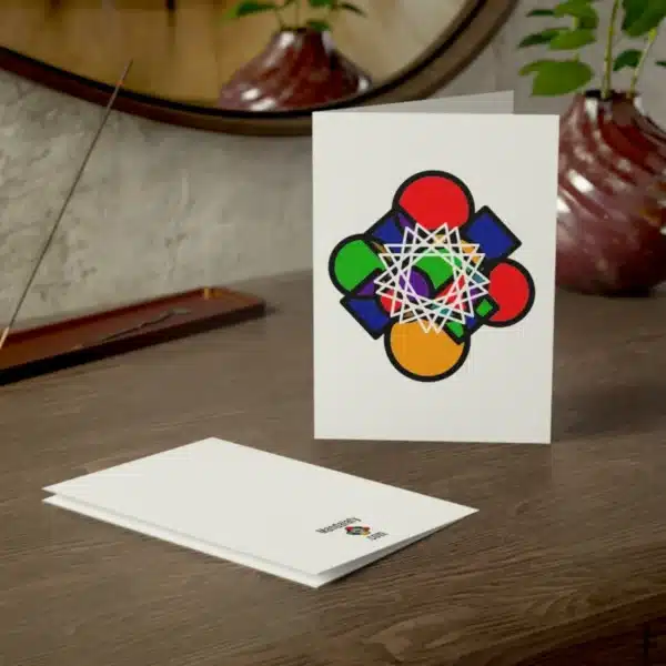 Greeting Cards (5"x7" Vertical), Mandala Puzzle Pieces